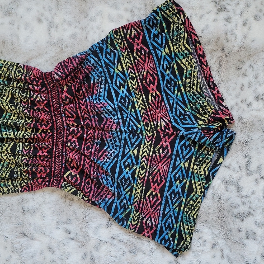 Tribal Ruffle Romper - Picture 3 of 4
